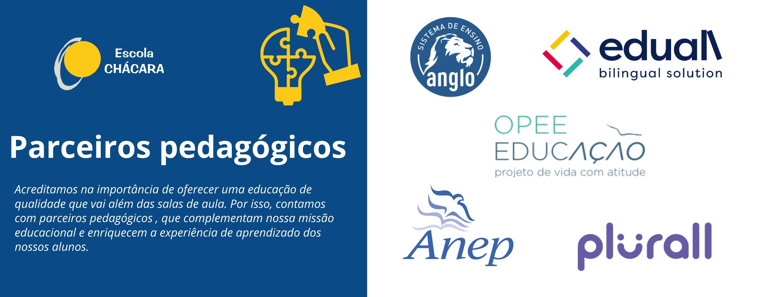 Banner do colégio